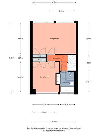 Floorplan - Verdistraat 92, 3752 WR Bunschoten-Spakenburg